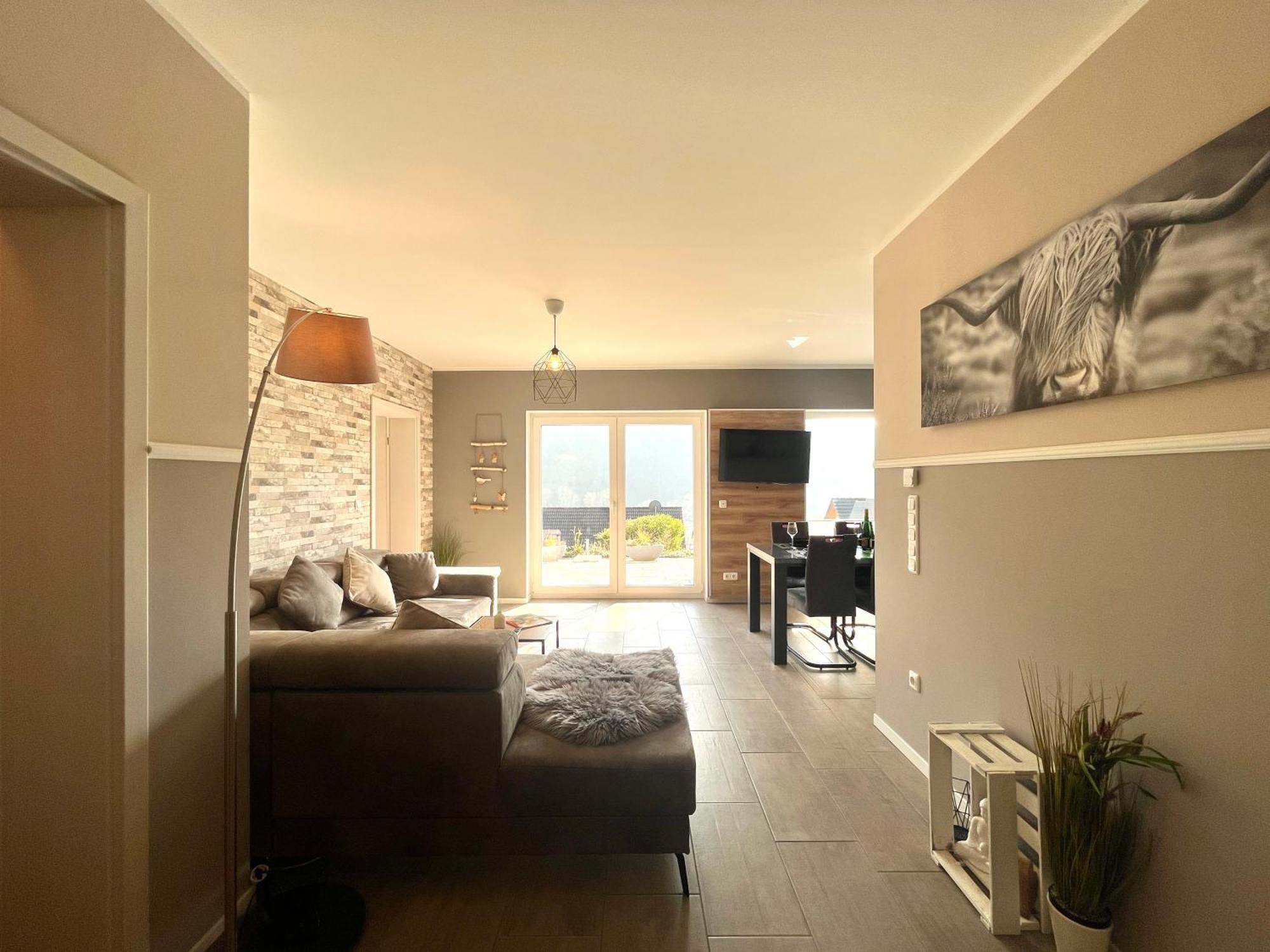 Ferienwohnung Sonnenterrasse, 1-4 Personen, 2 Schlafzimmer, Grosse Terrasse Müden Dış mekan fotoğraf